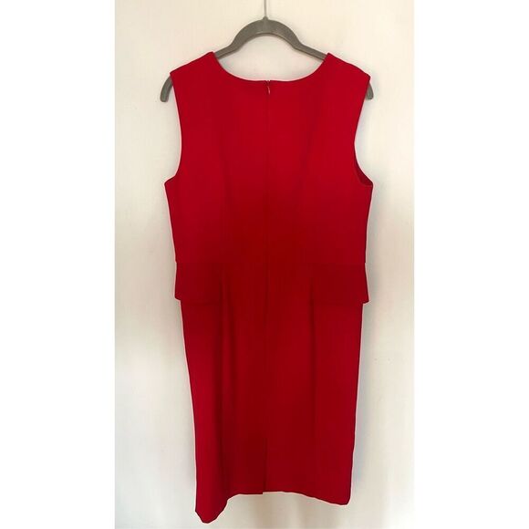 Evan Picone red shift dress size 10 - Picture 2 of 4